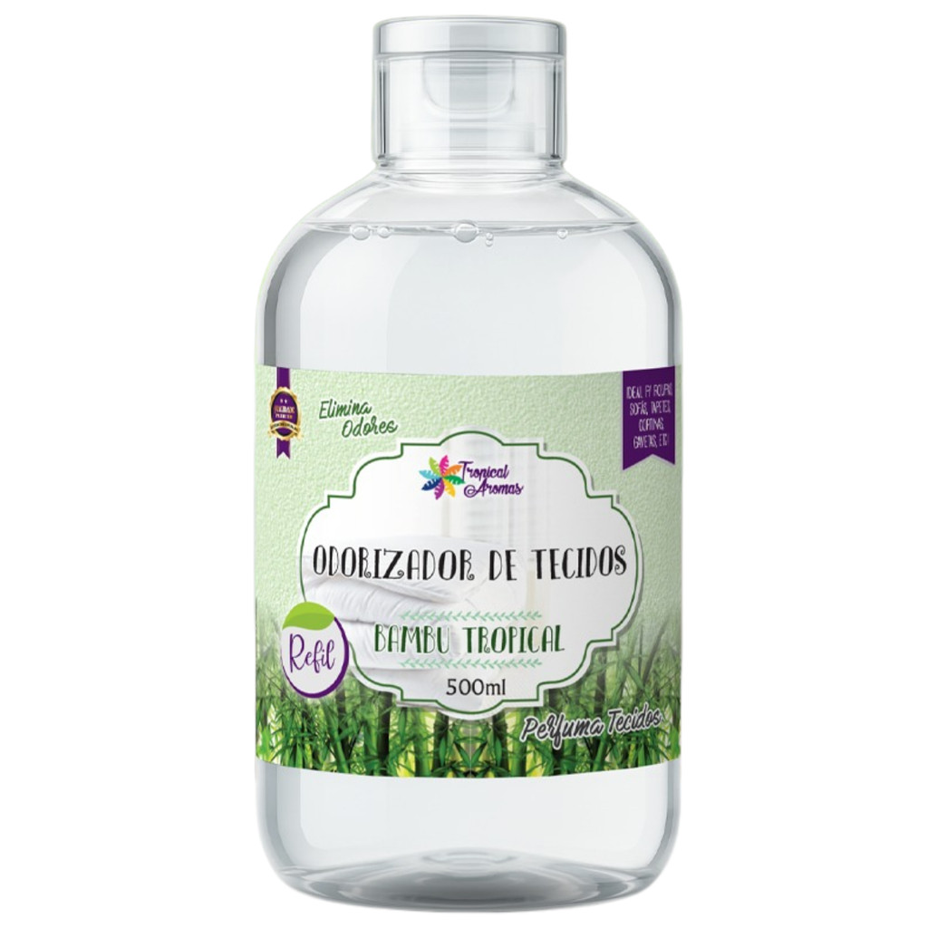 Refil Odorizador de Tecidos Bambu 500ml Tropical Aromas