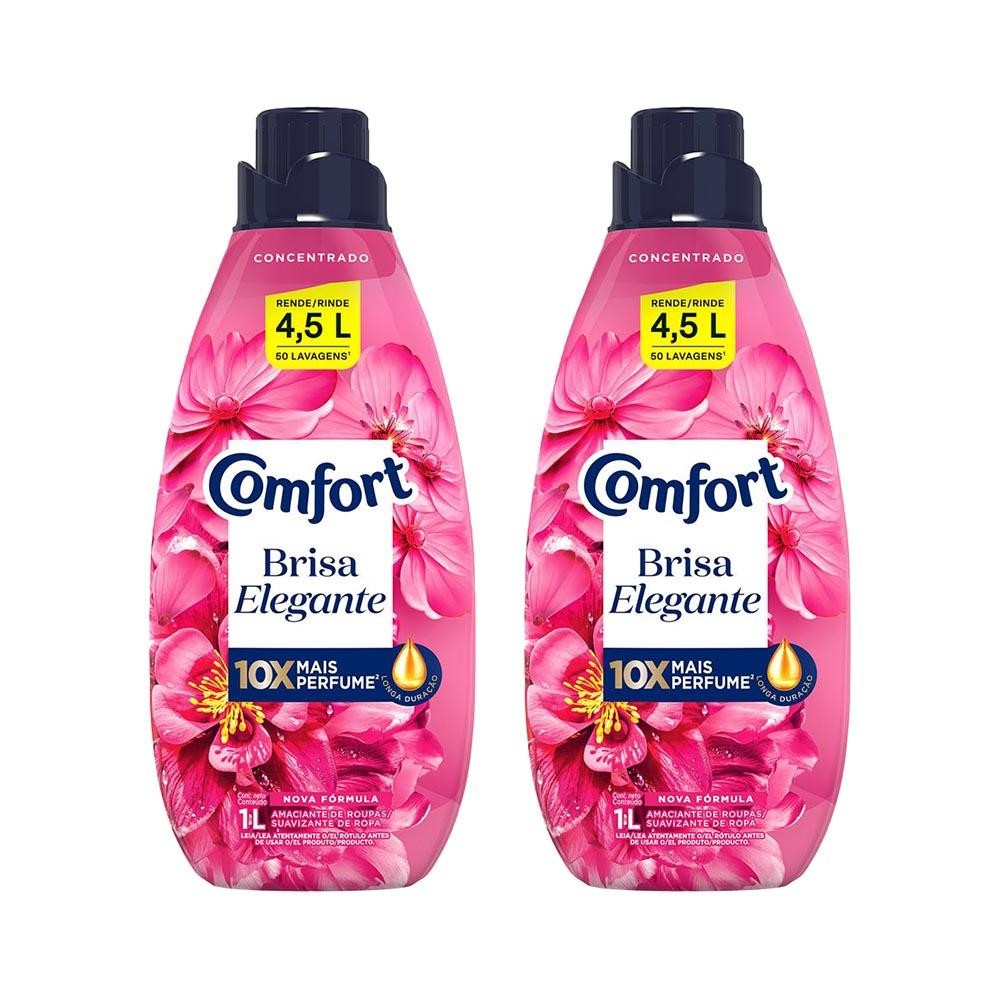 Kit 2 Amaciantes Concentrados Comfort Brisa Elegante 1L em Oferta na Shopee
