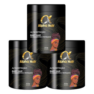 Pasta Modeladora ALPHA HAIR 1kg, 500g  ou 150g Para Acabamentos e Penteados Excelente Fixação em Oferta na Shopee