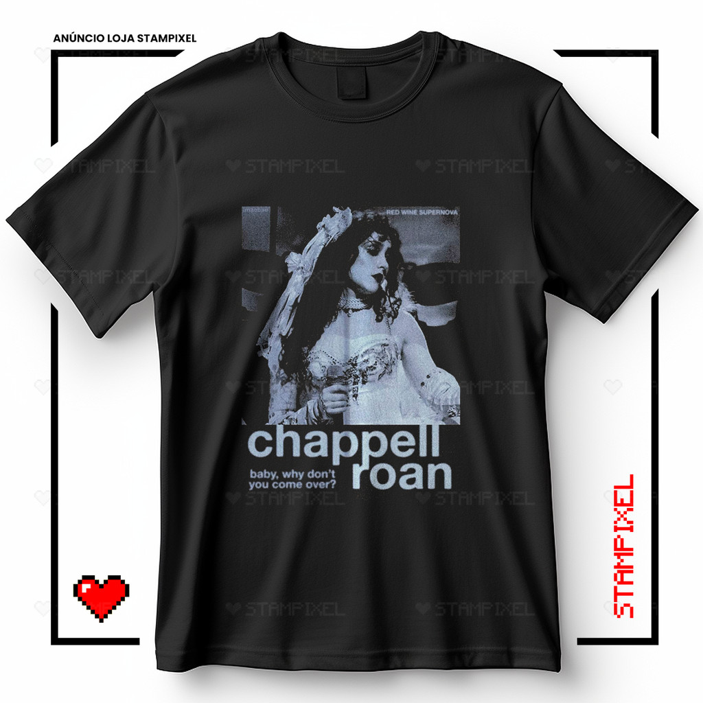 Camiseta Unissex Chappell Roan Red Wine Supernova Blusa Música Cantora Synth Pop Streetwear T-shirt Camisa 100% Algodão em Oferta na Shopee