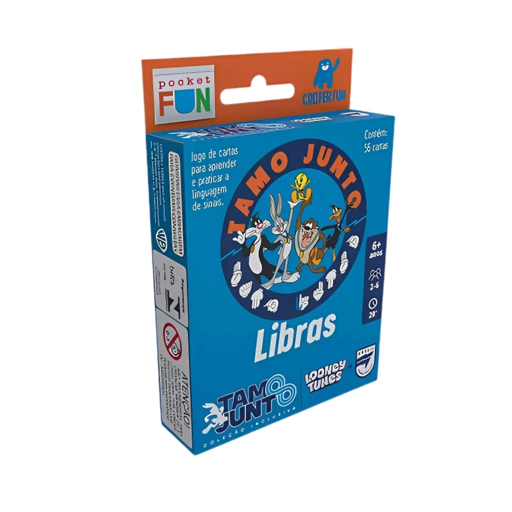 Jogo de Cartas Pocket Fun Looney Tunes Tamo Junto - Libras Cooper Fun - 10055 em Oferta na Shopee