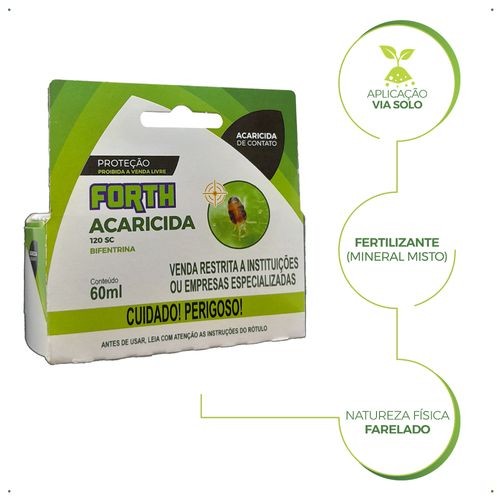 Detalhes do Acaricida Líquido Forth Jardim 60ml