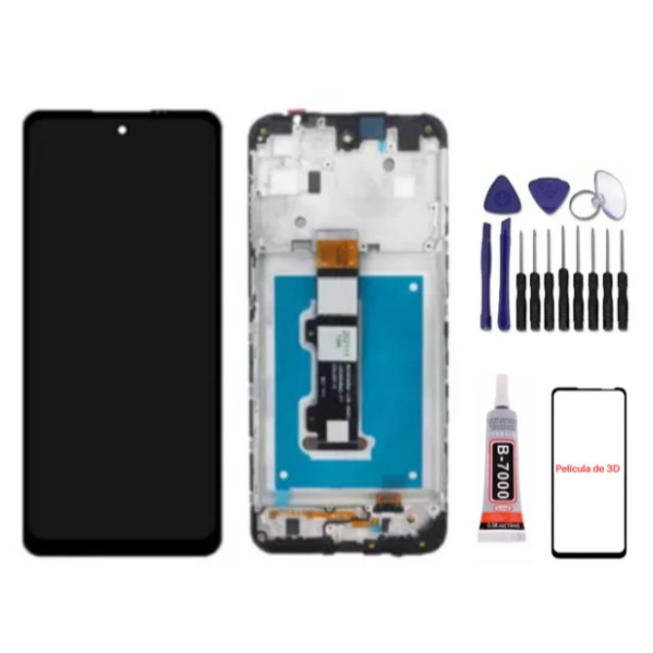 Tela Frontal Touch LCD Display Moto G22 Xt2231 Original Sem Aro e Com Aro