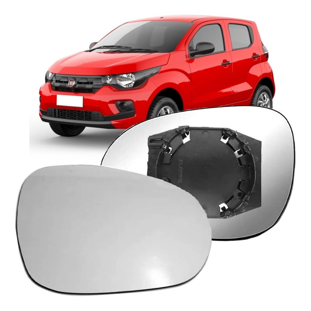 Lente Com Base Retrovisor Esquerdo Fiat Mobi 2016 2017 2018 em Oferta na Shopee