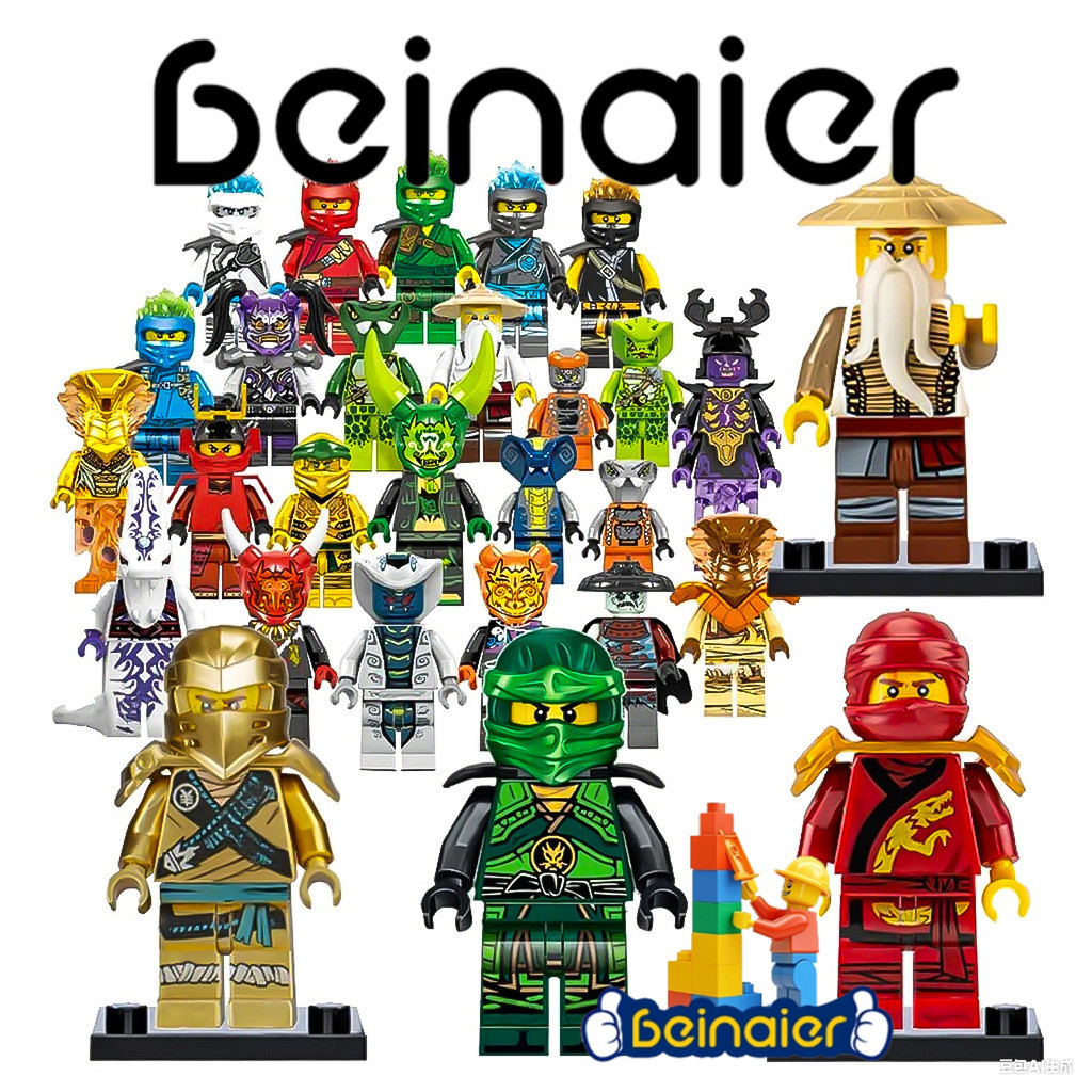 Mini bonecos, brinquedos de blocos de construção Ninja, presentes de aniversário em Oferta na Shopee