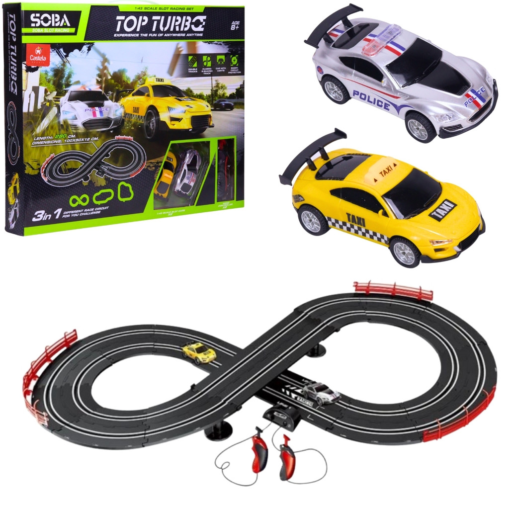 Pista Carro de Corrida Autorama Top Turbo Controle Remoto Premium - Castela Brasil