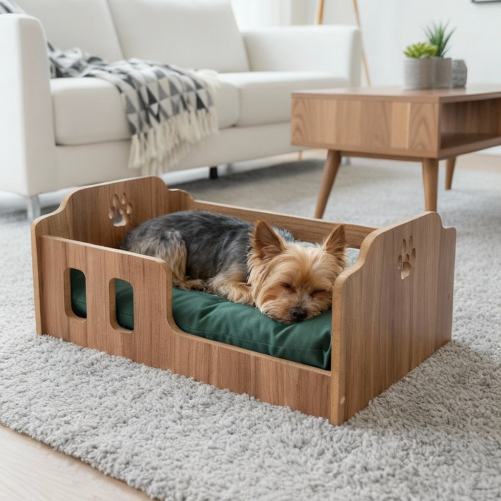 Cama para Cachorro em MDF 15mm REFORÇADO Cama Pet Moderna Caminha de Cachorro Alta Durabilidade em Oferta na Shopee