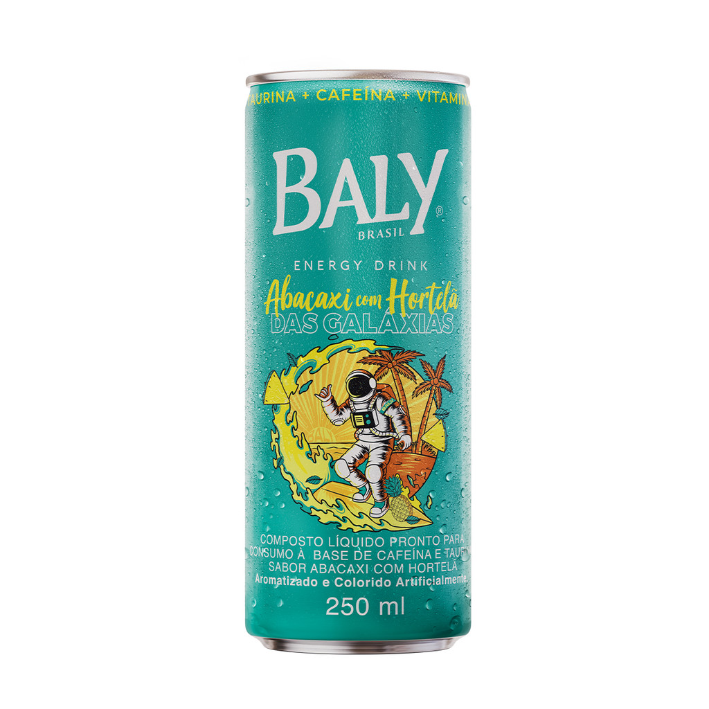 Imagem Energético Baly Energy Drink Abacaxi com Hortelã 250ml