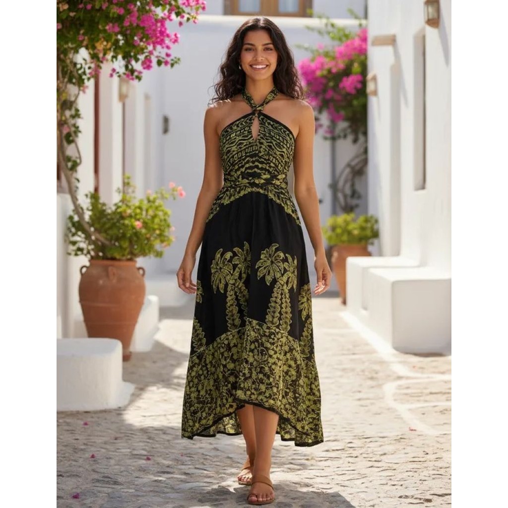 vestido longo multiforma bordado elegante feminino  ideal para festa, casamento,natal