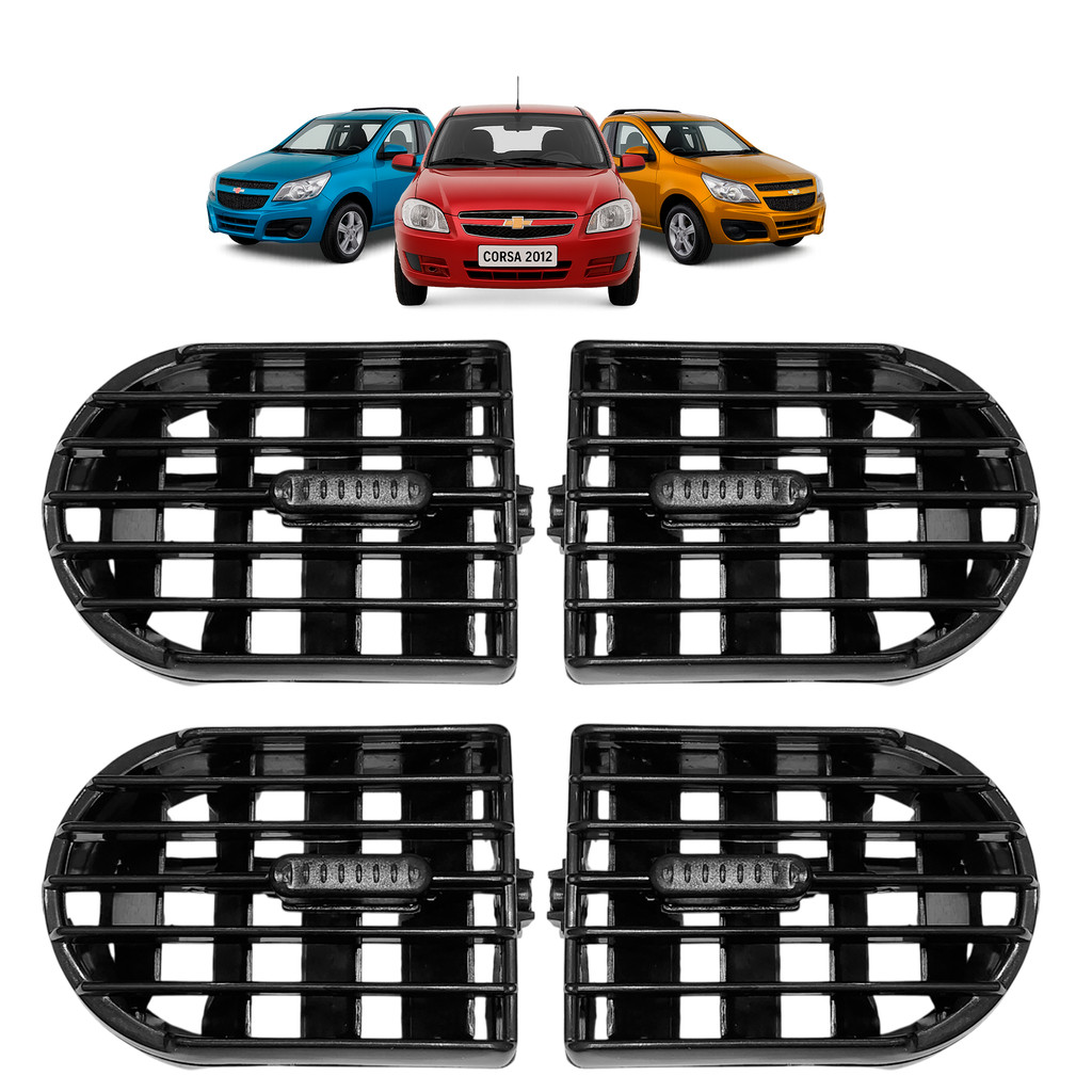 Kit Difusor Saida Ar Corsa 2002 A 2012 Montana 2004 A 2011