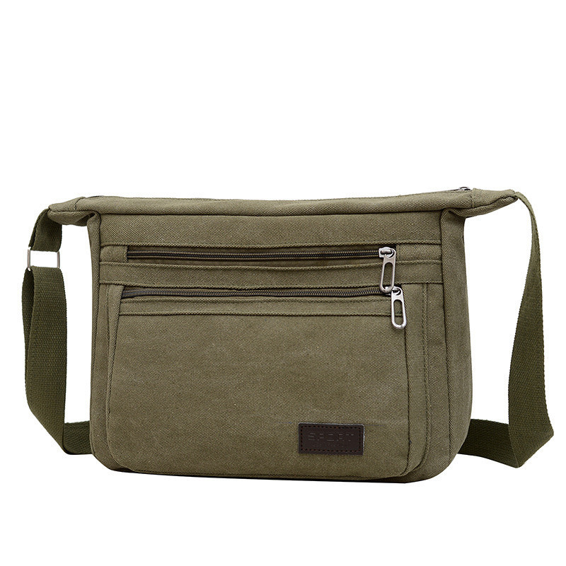 Bolsa De Ombro Masculina Bolsa Crossbody Diária Vintage Masculina Com Vários Compartimentos em Oferta na Shopee