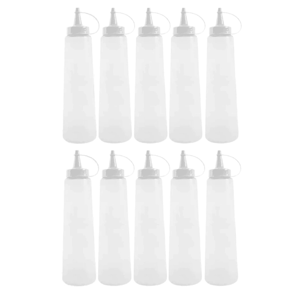 Bisnagas Plásticas Grandes 400ml Para Molhos Maionese Ketchup Lanchonete Bar