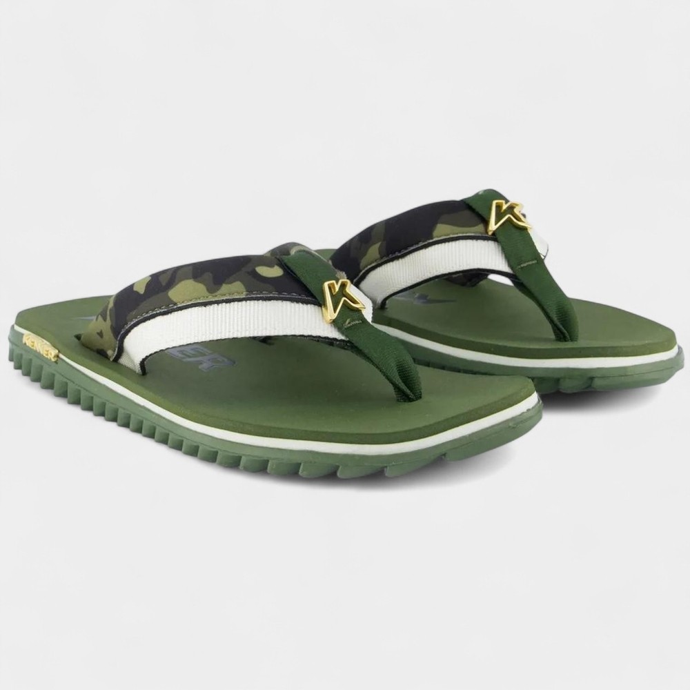 Sandália Kenner Kivah Colors Camuflagem Masculina - Verde em Oferta na Shopee