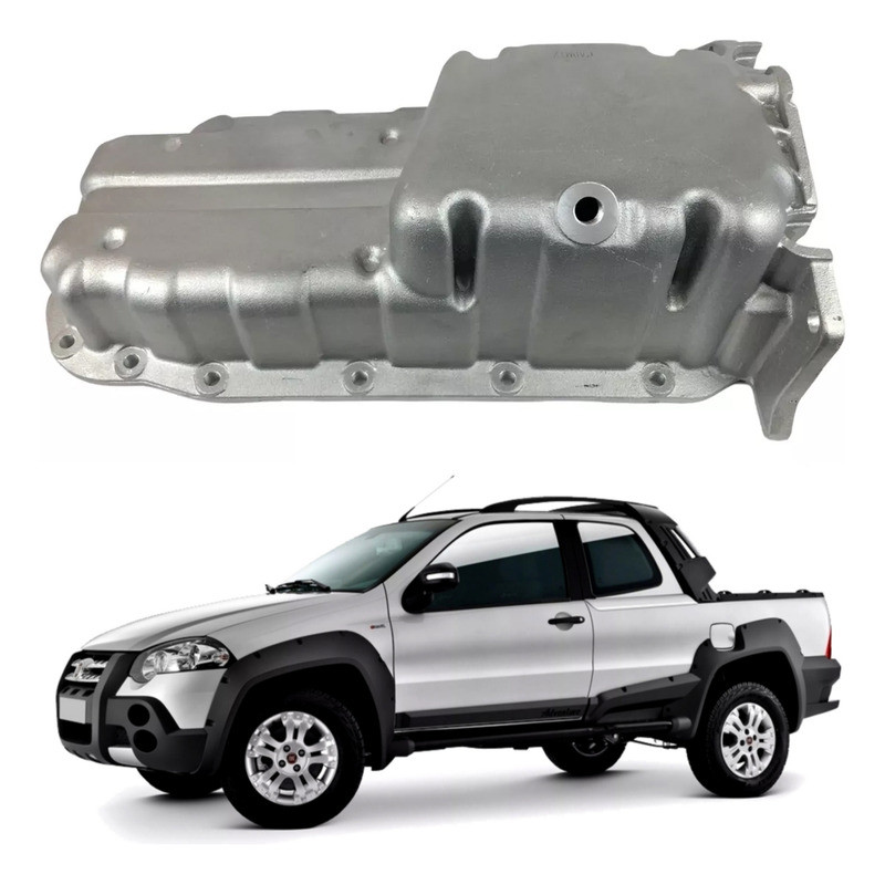 Carter Do Motor Fiat Strada Adventure 1.8 8v 2008 A 2010 em Oferta na Shopee