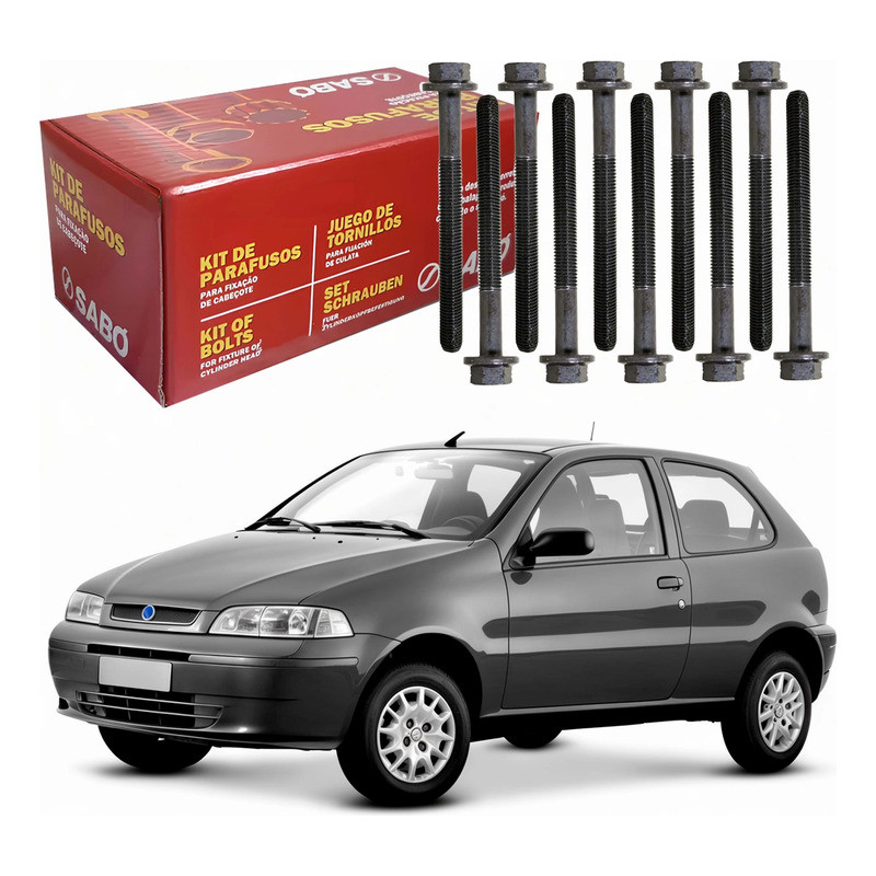 Jogo Parafuso Cabeçote Sabó Fiat Palio 1.0 8v 2001 A 2003
