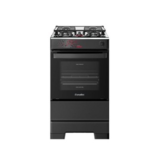 Fogão Esmaltec 4 Bocas Ideal Master Mesa Inox Tampa de Vidro Forno 50 Litros Preto T4ITP Bivolt em Oferta na Shopee