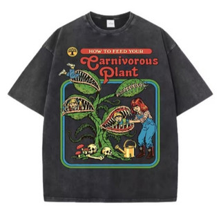 Camiseta Unissex Estampa Plantas Carnívoras - Camisa de Malha 100% Algodão - Envio Imediato - Spyke Shop