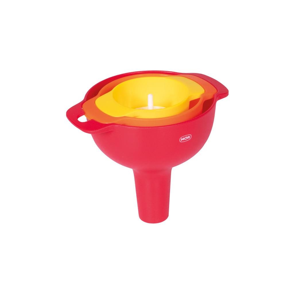 Conjunto Funis 3 Peças com Coador em Oferta na Shopee