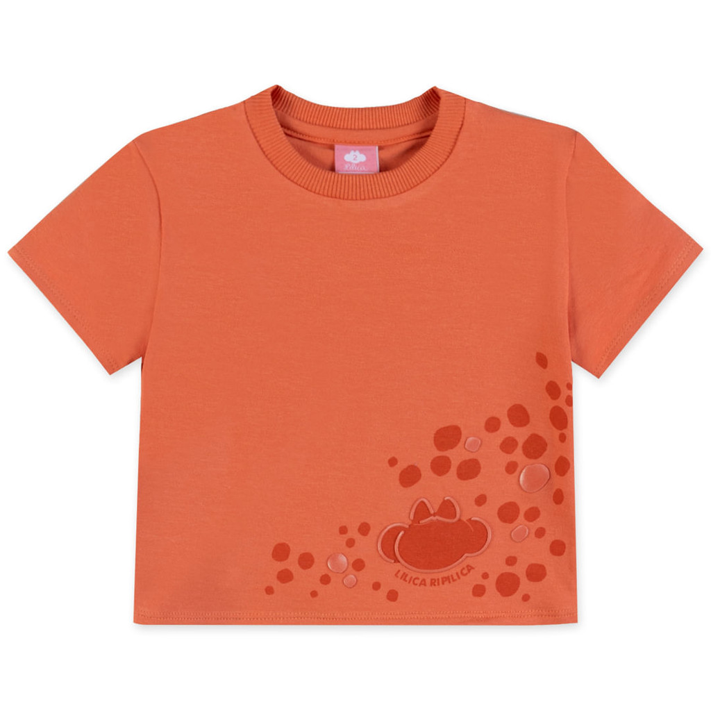 Blusa Manga Curta Bebê Feminino Lilica Ripilica