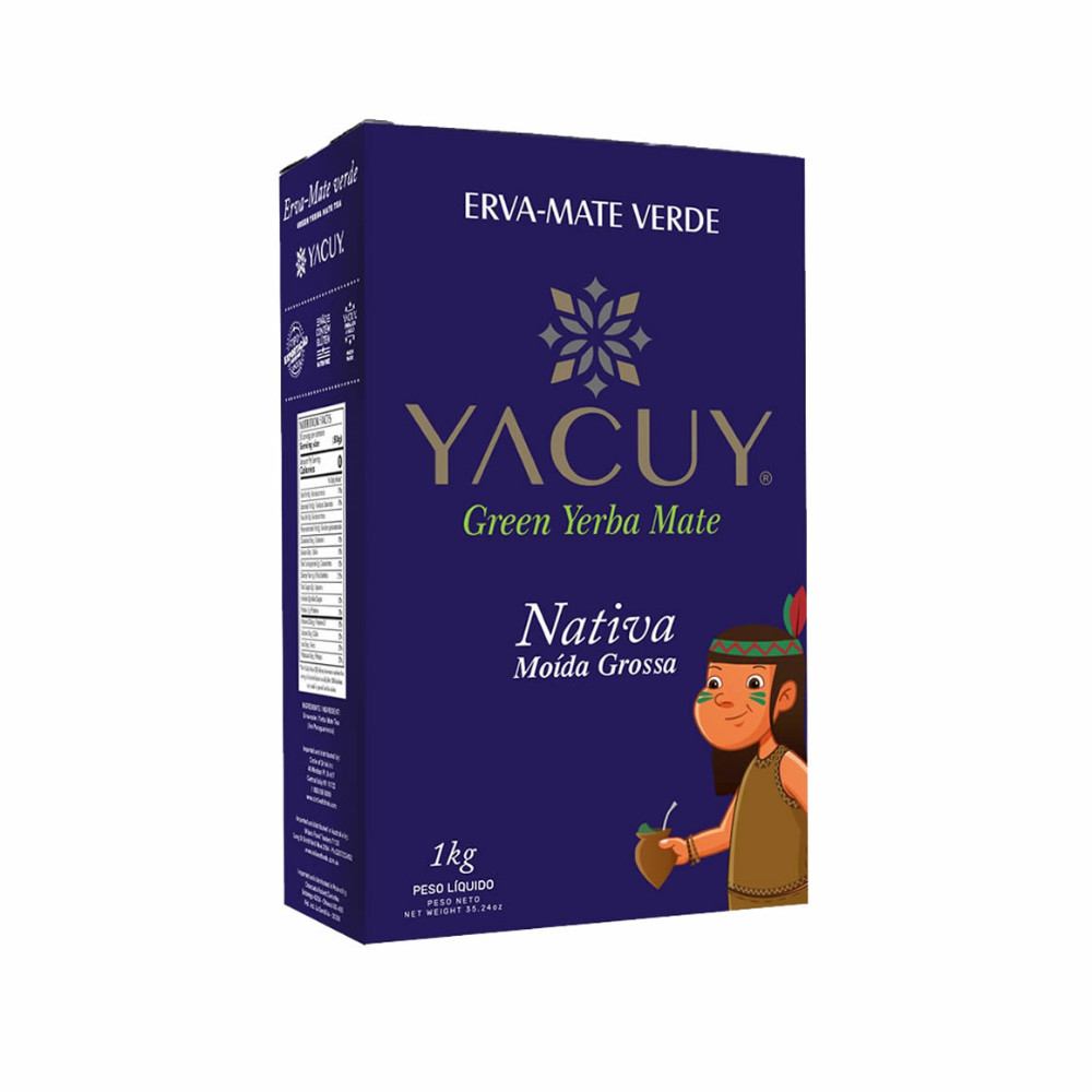Erva Mate Nativa à Vacuo Yacuy 1kg