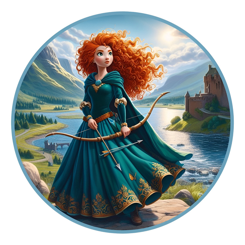 Capa Painel Redondo Merida Princ Valent 50x50 C/elástico em Oferta na Shopee