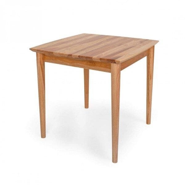 Mesa 4 Lugares Quadrada Madeira Maciça Milena Natural em Oferta na Shopee