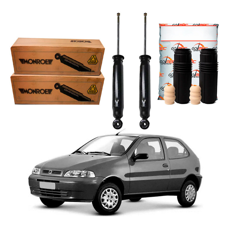 Kit Amortecedor Traseiro Palio 1.0 1.3 1.8 2001 A 2004 em Oferta na Shopee