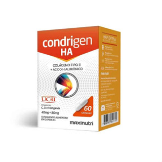 Condrigen H.a. Colágeno Tipo 2 + Ácido Hialurônico 60 Cáps Maxinutri em Oferta na Shopee