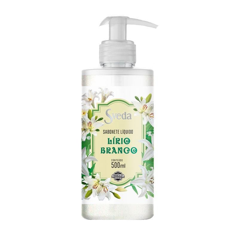 Sabonete Líquido Sveda Lirio Branco 500ml em Oferta na Shopee