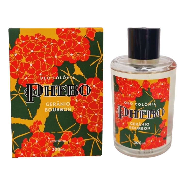 Colônia Phebo Granado Gerânio Bourbon 200ml - Perfume Energizante E Intenso