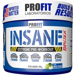 Insane Explosion Extreme Pre-Workout - 200g Maçã Verde - Profit