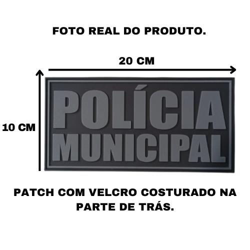 PATCH EMBORRACHADO - P MUNICIPAL PARA COLETE em Oferta na Shopee