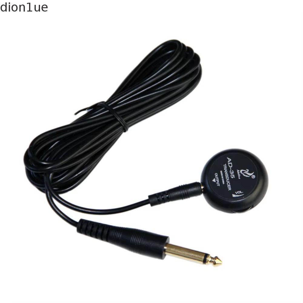 DION1UE Mini Captador De Som , AD-35 Guitarra Com Cabo De 3 Metros , Amplificador Piezo Transdutor Stick Pickup