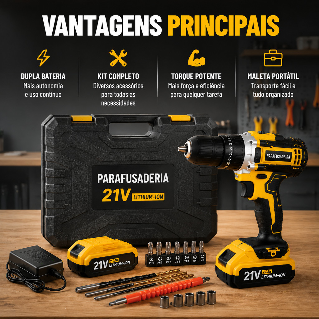 Furadeira e Parafusadeira 26V — foto 4