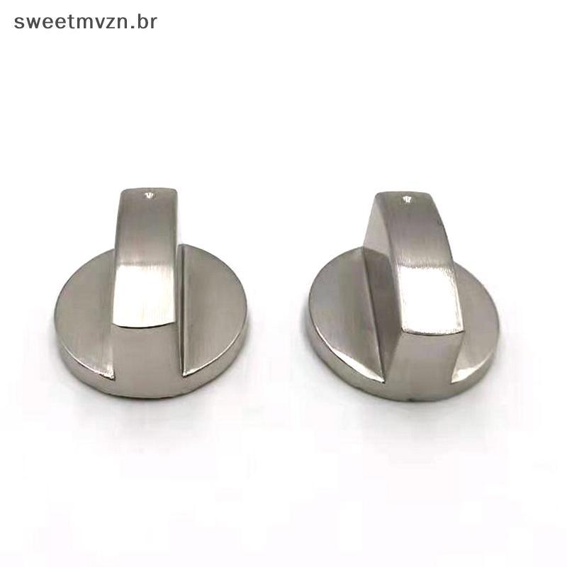 sweetmvzn 1 Peça 6mm Universal Prata Botões De Controle De Fogão A Gás Adaptadores Interruptor De Forno Superfície De Co
