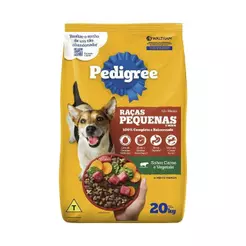 Ração de Cães Pedigree Adulto Raças Pequenas 20Kg