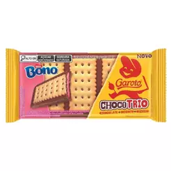 Chocolate Garoto Chocotrio Bono Morango 90g - Embalagem com 12 Unidades
