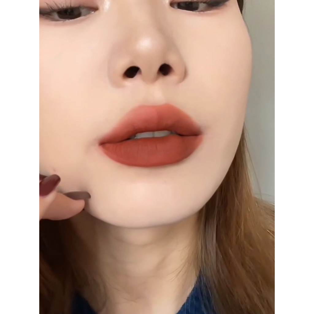 Outono inverno atmosfera marrom quente ~ akf lama labial m12 caramelo castanha marrom laranja Chocolate Melades batom fo