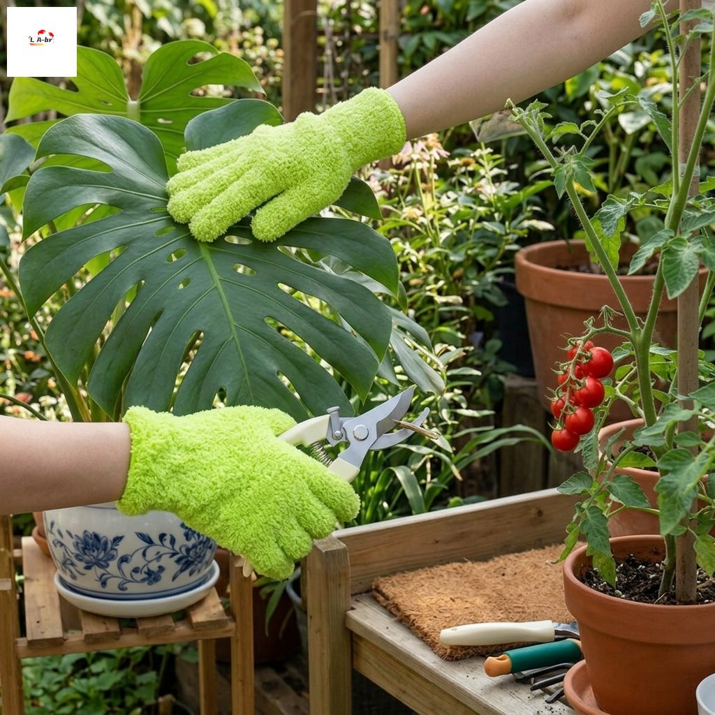 Luvas De Jardinagem Com Tesouras De Poda Embutidas Antiderrapantes E Respiráveis Planta Conjunto De Ferramentas De Limpe