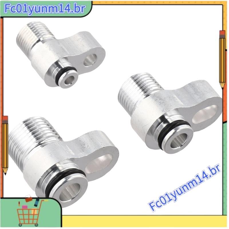 3 Pçs Carro Ar Condicionado Radiador Conector A/C Linhas Condensador Montagem Adaptador Mangueira Para R134A