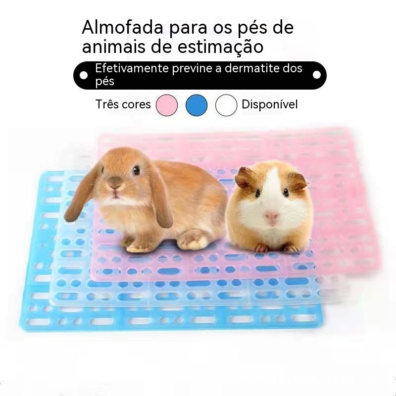 Tapete Para Gaiola Coelho Chinchila Grade Plástica Antiderrapante Higiene Pet