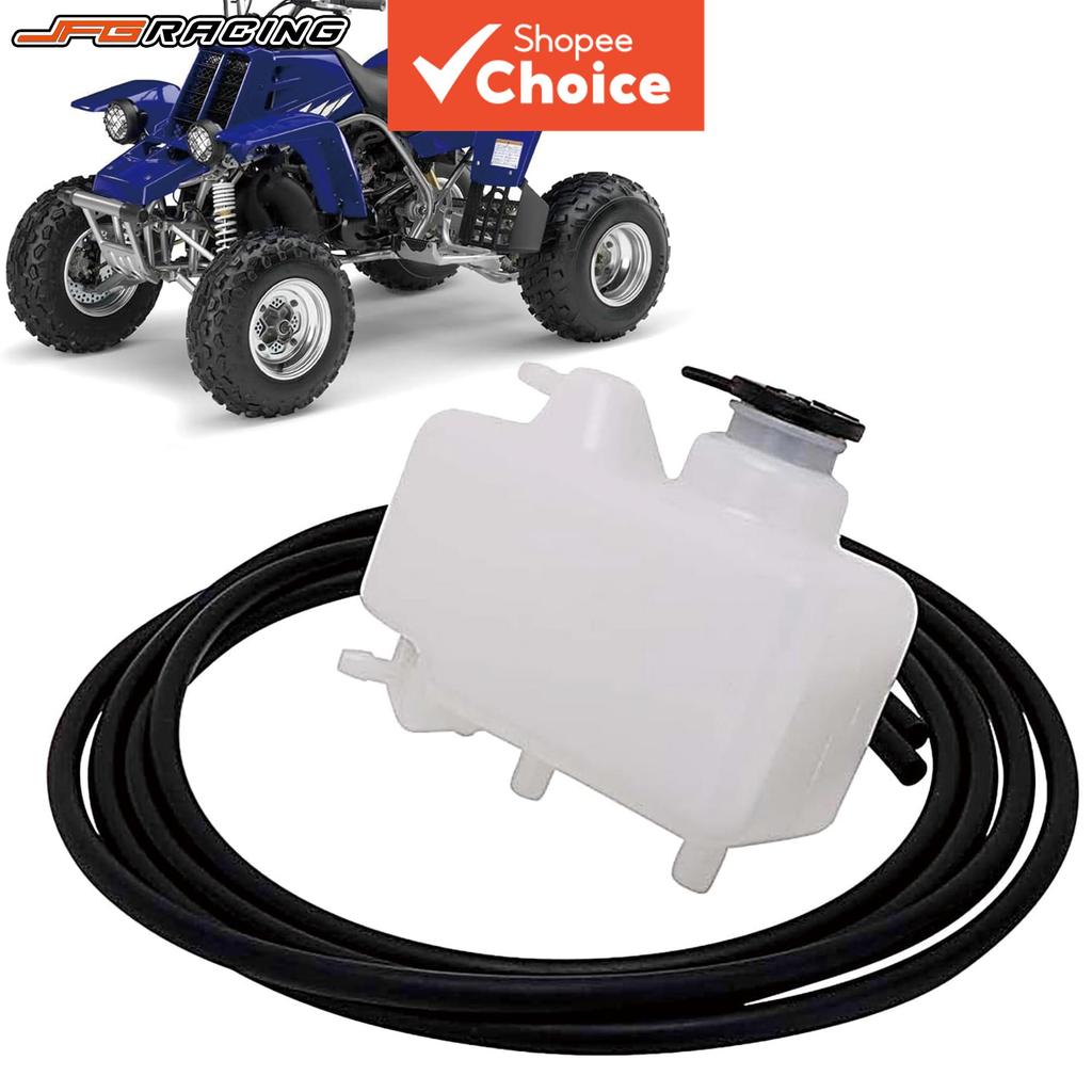 Tanque de Reservatório de Fluido de Arrefecimento com Mangueira de Radiador para ATV Banshee YFZ 350 1987-2006,