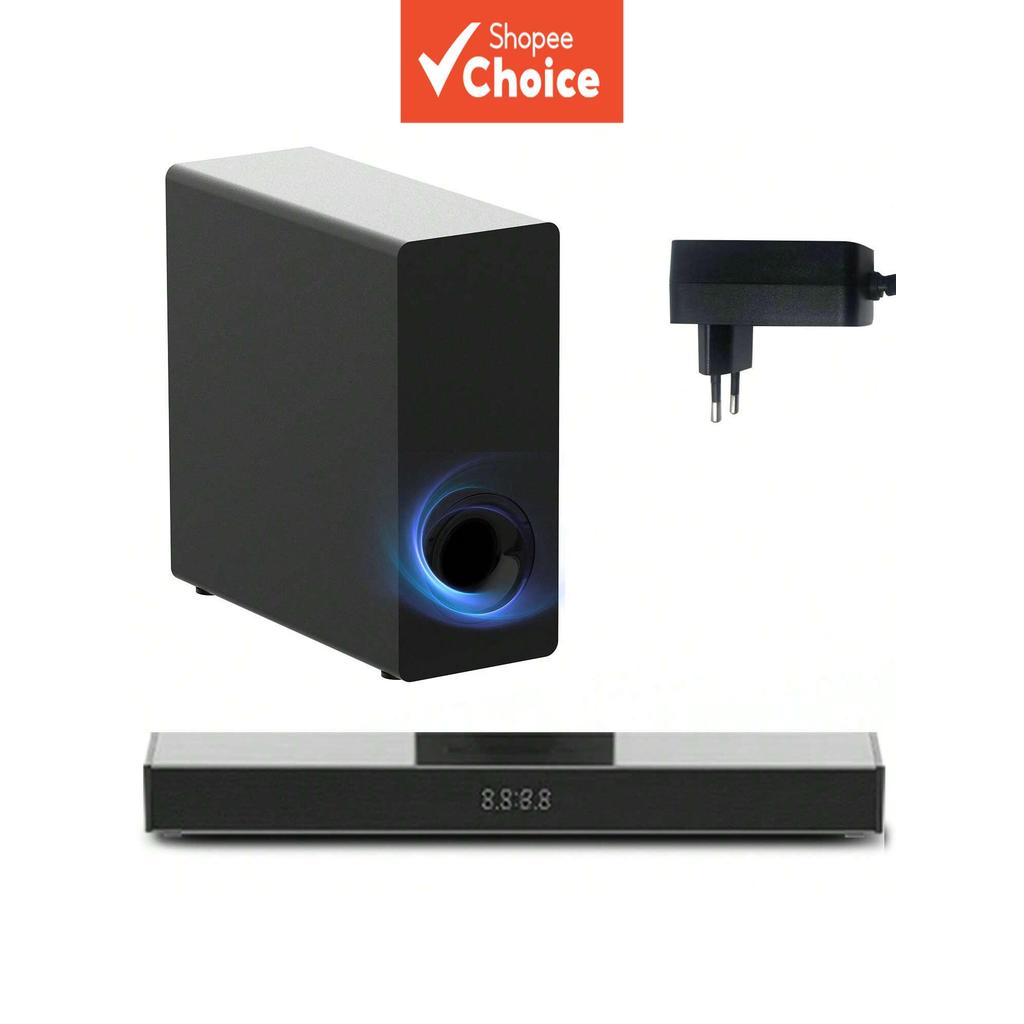 Sound Bars para TV com Subwoofer, Som Profundo Pequeno Soundbar Monitor Alto-falante Home Theater Sistema Surround