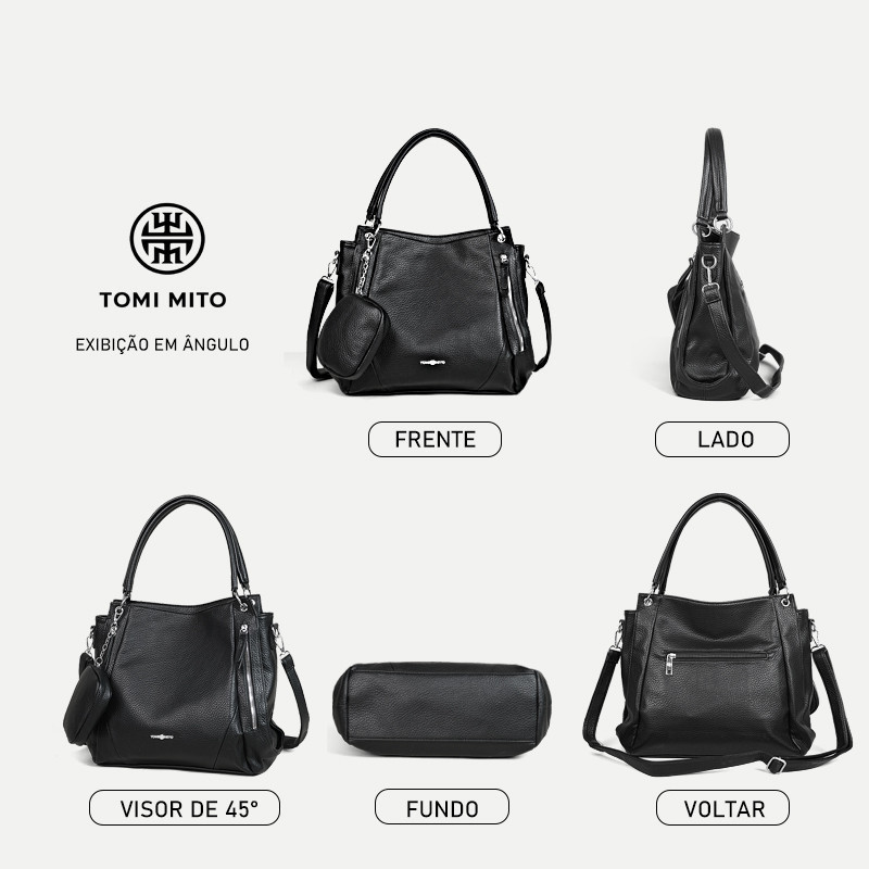 Bolsa Mochila Feminina Grande de Ombro — foto 5