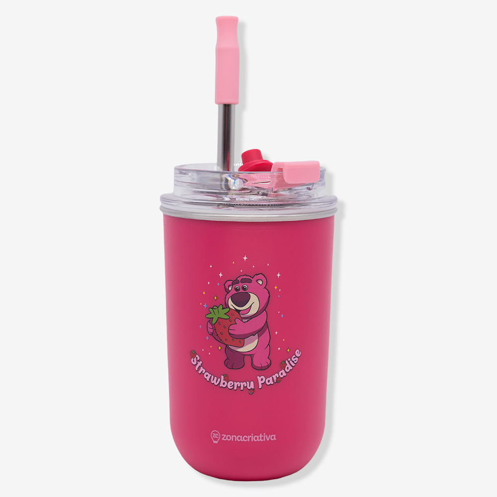Copo Neo com Canudo Lotso - ToyStory