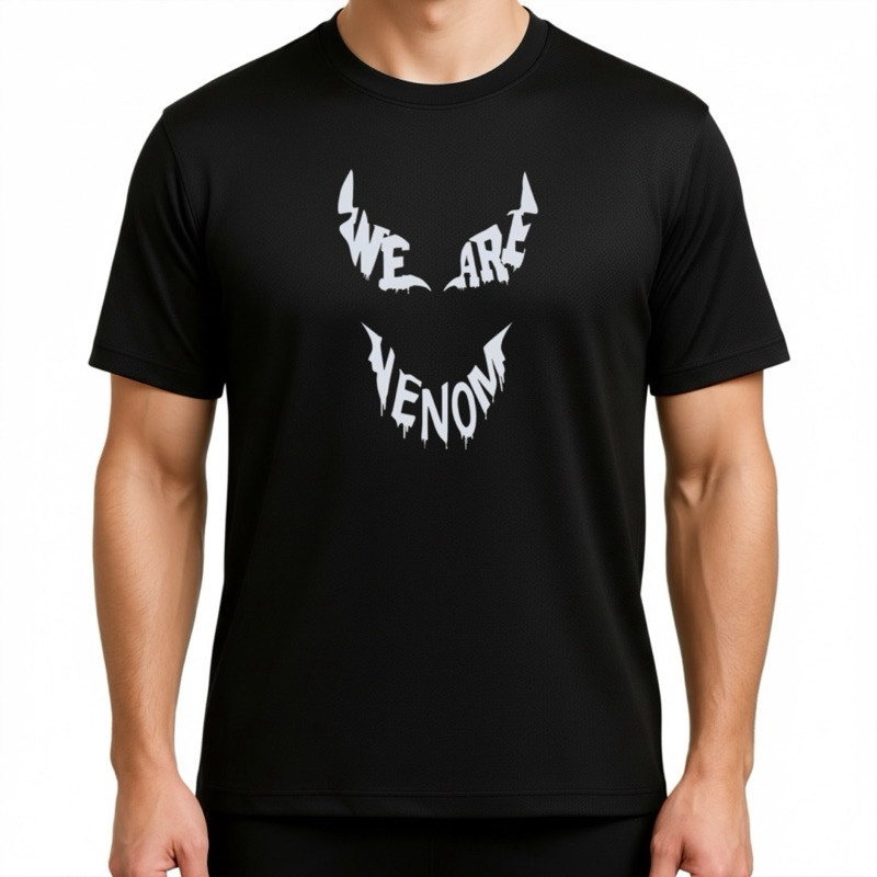 Camisa Camiseta Super Heróis WE ARE VENOM Geek Masculino Academia Blusa Dry Fit
