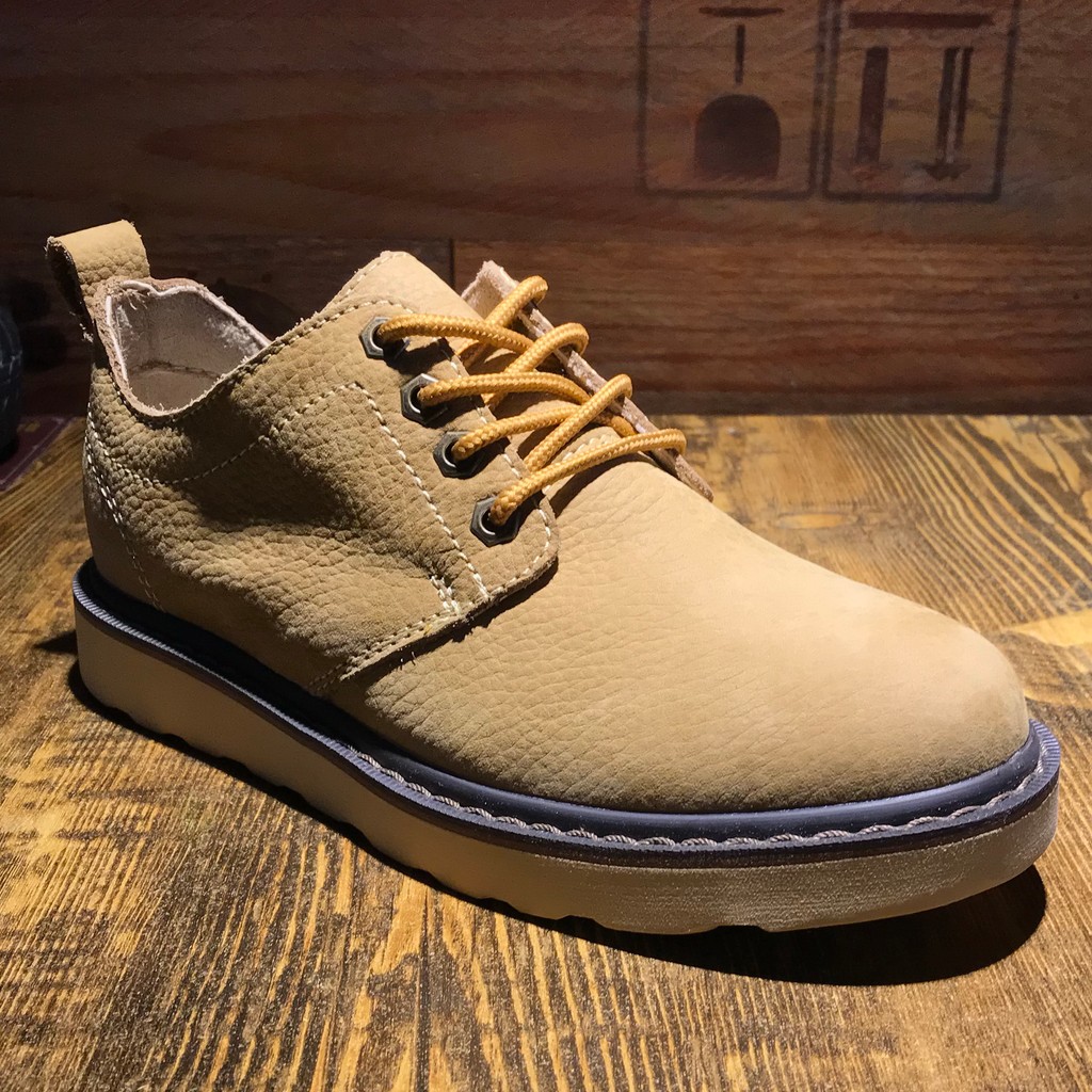 Road Finder Retro Macacão Respirável Botas Curtas All-Match Sapatos de Couro Casuais Masculinos Sapatos Baixos de Cano B