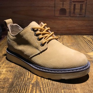 Road Finder Retro Macacão Respirável Botas Curtas All-Match Sapatos de Couro Casuais Masculinos Sapatos Baixos de Cano B