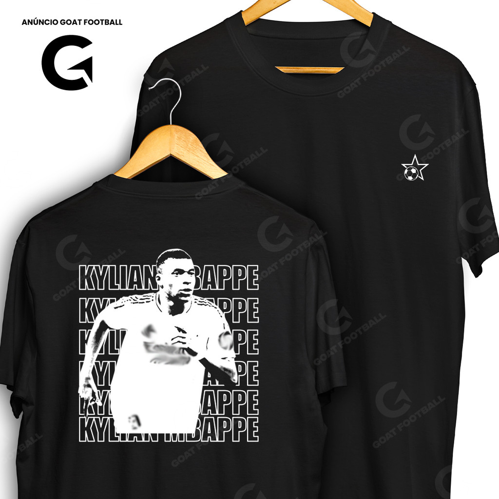Camiseta Kylian Mbappe RM Blusa Camisa Futebol 100% Algodão