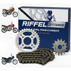 Kit Relaçao Titan Fan Start 150/160 Riffel Aço 1045 Promoção